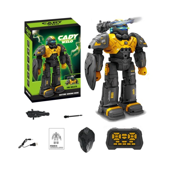 JJRC Smart Robo Cop R20 Cady Wilo with Launch Missile Feature Golden